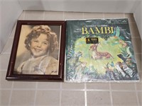 Vintage Shirley Temple Autographed Print with