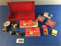 Tool Box, Matches, Tooth Picks, Water Nozzles