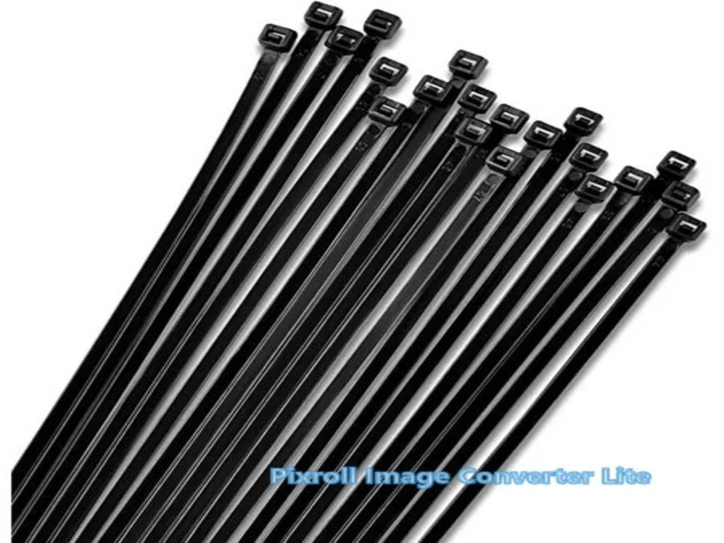 12" 12 Inch Zip Cable Ties (100 Pack), 120Lbs Tens