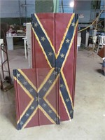 Painted tin, Confederate flag