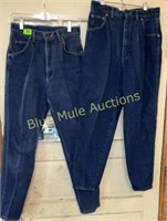 2pr Lee jeans size 12 & 14 petite