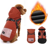 SlowTon Winter Dog Coat with Harness