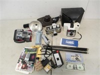 Vintage Camera & Accessory Lot - Polaroid,