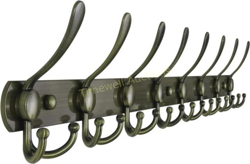 Dseap Coat Rack Wall Mounted - 8 Tri Hooks