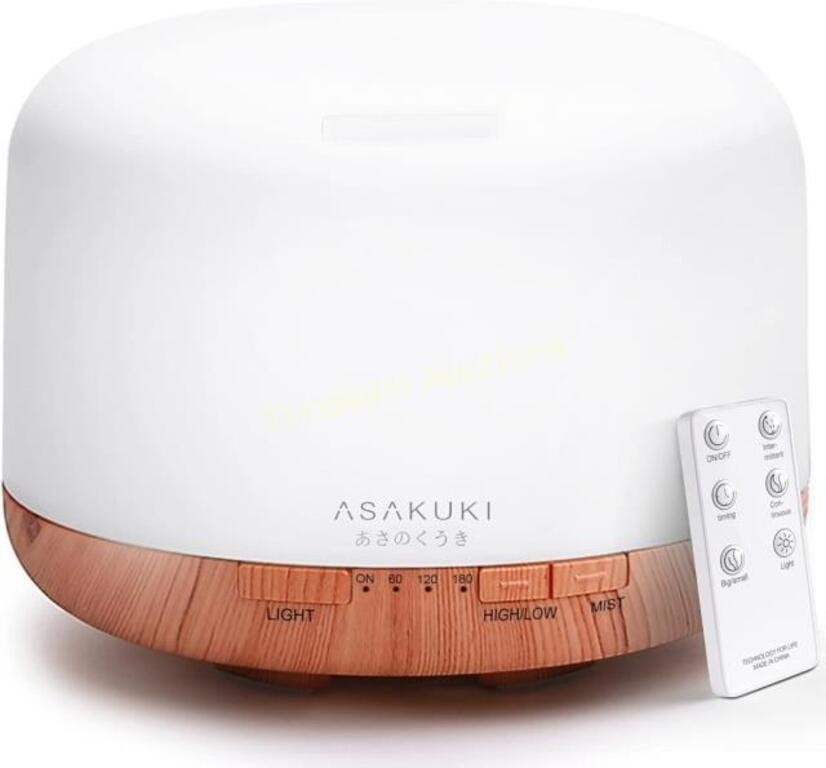 ASAKUKI 500ml Essential Oil Diffuser  Wood