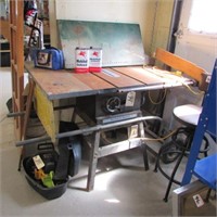ROCKWELL BEAVER TABLESAW W/ HOME BUILT EXTENSIONS