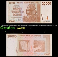 2007-2008 Zimbabwe (ZWR 3rd Dollar) 20,000 Dollars