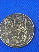 1975 Buccaneers Krewe of Alhambra Mardi Gras coin
