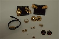 Earring Sets, Ring, and Watch