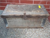 Primitive Walnut Tool/Carpenter's Box W/ Heavy*