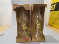 2 Vintage Coal Oil Lamps