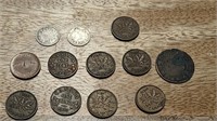 Lot of Various Canadian Coins Silver +