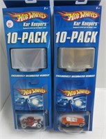 (2) Hot Wheels KarKeepers 10 pack with one car.