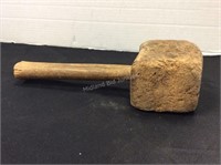 Old Wood Mallet (4 1/2" x 3" x 11 1/2" long)