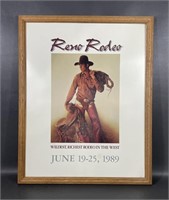 1989 Framed Reno Rodeo Print 305/1000