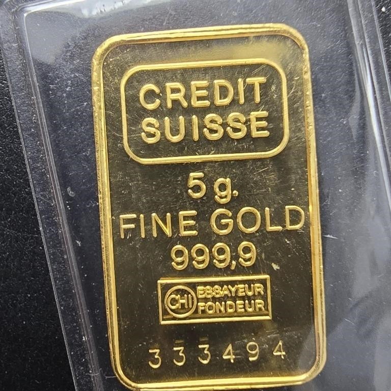 24k 5g gold bar