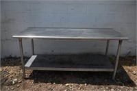 Stainless Steel Prep Table w/ Shelf