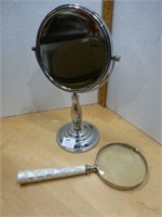 Mirror on Stand / Magnifying Glass