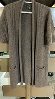 Marina Luna Brown 100% 2 Ply Cashmere Open Front C