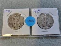 1941, 1946 Livery halves. Buyer must confirm all c