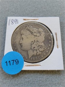 1891 Morgan dollar. Buyer must confirm all currenc
