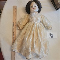 Porcelain Doll with Hat