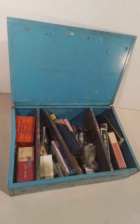 Vintage Automotive Lot In Metal Case