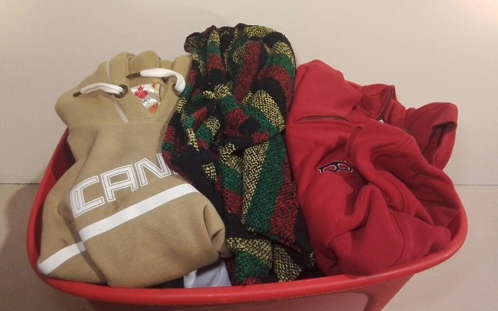 Bin Of Sweaters Various Sizes As Found