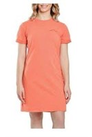Lazypants Women's SM T-shirt Dress, Orange Small