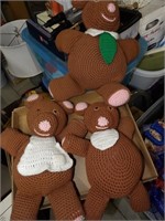 Handmade Crocheted Bears
