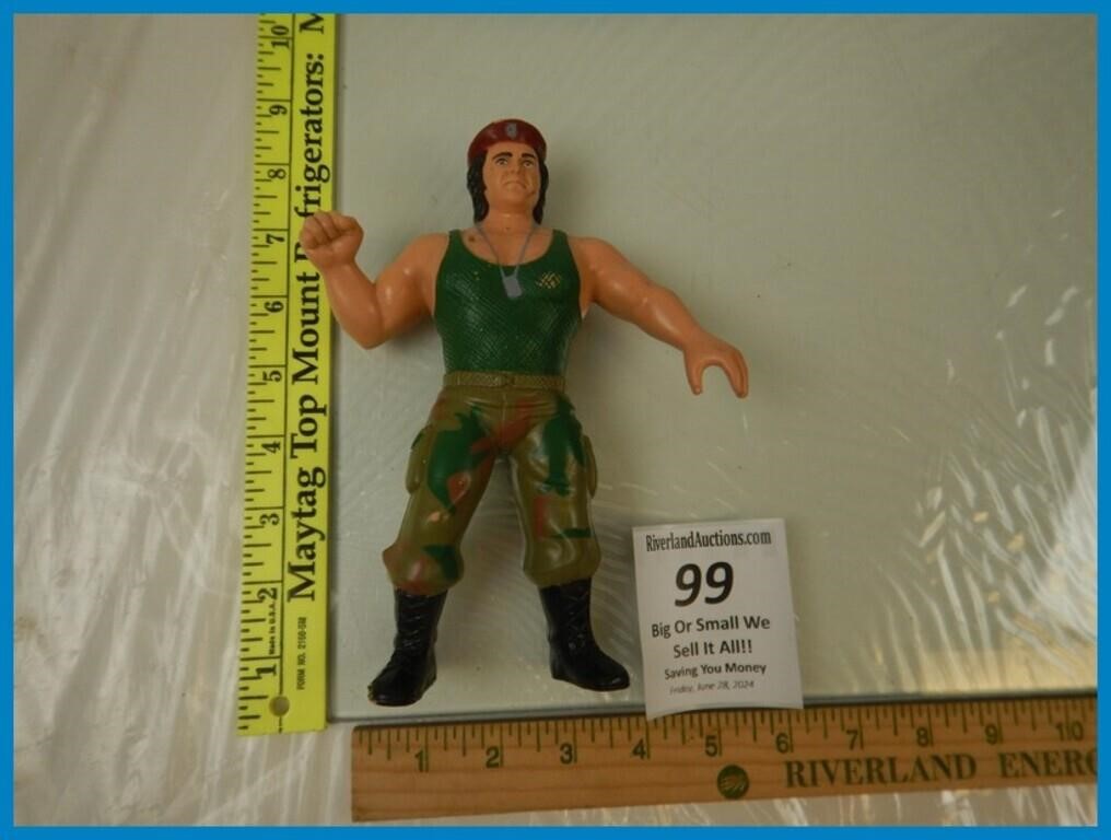 *LJN WWE COLONEL KIRCHNER FIGURE