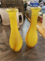 Yellow vases