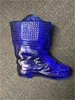 Cobalt blue Boot wall pocket/toothpick holder