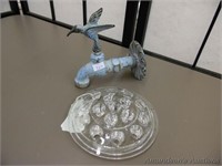 Humming Bird Decorative Water Faucet & Frog