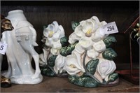 CAST IRON FLOWER DOOR STOPS