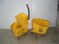 (2) Rubbermaid Commercial Mop Buckets