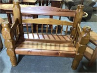 Oak Amish Made Wood Bench Seat