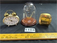 Clocks, Glass Dome Display