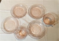 Vintage Depression Pink Glassware