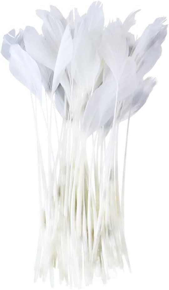 FEARAFTS White Goose Feathers (Pack of 50)