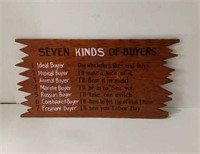 7 Kinds Of Buyers Wood Sign U15E