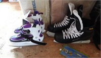 Bauer Men’s size 13.5 ice skates and Lake Placid