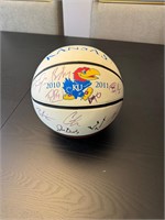 2010 -2011 KU TEAM SIGNED CHAMPIONSHIP BASKETBALL