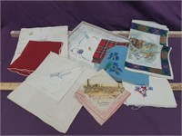 Lot of 1930's Hankies / Squares / Fabric