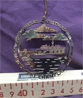 Lake Champlain 24k Gold Christmas Ornament