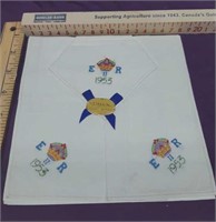 1935 Queen Elizabeth II Coronation Hankie Doilie