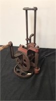 antique Crank lathe for turning or drilling