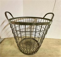 Vintage Large Metal Basket