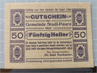 1920 German bank note