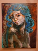 Barbara Swarovski oil on canvas